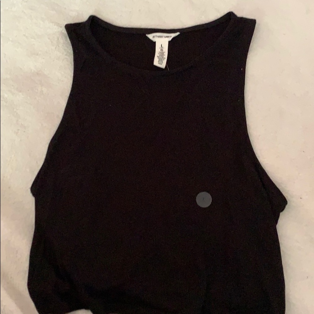 aeropostale black cropped tank top